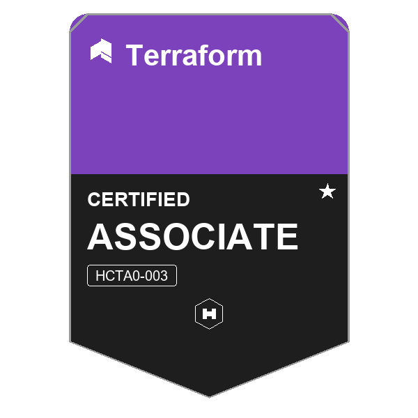HashiCorp Terraform Associate バッジ